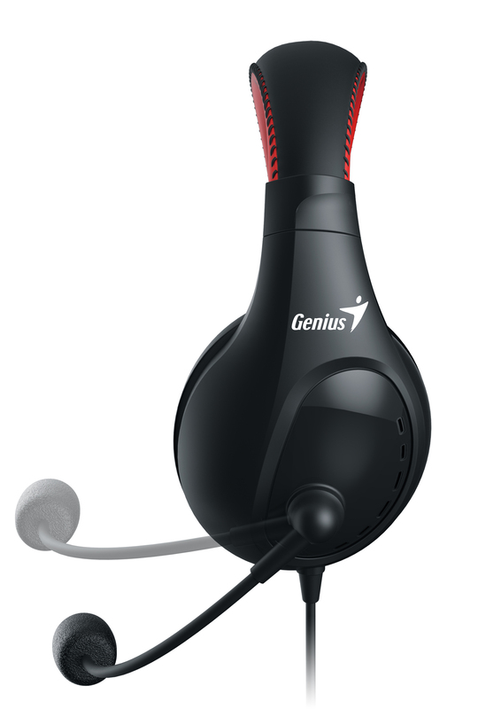 Genius HS-520 Over Ear Headset-Full Cup 40MM, Black